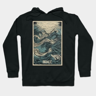 Inhale Waves Meditation Yoga Hoodie